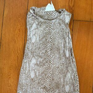 ACACIA SNAKESKIN BASIC DRESS